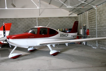 N 194CP in hangar 3