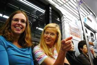 Marlo and Joelle Ride the Metro